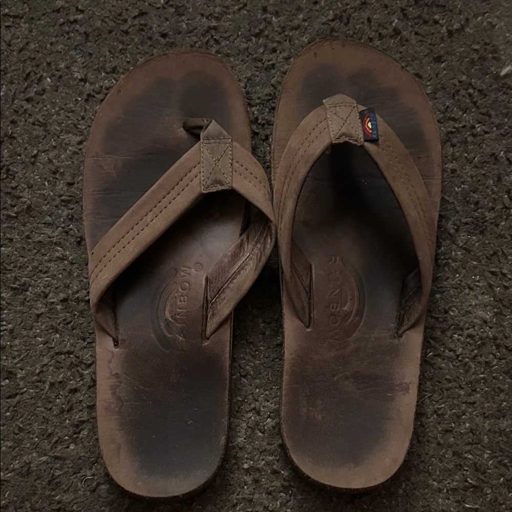Rainbow WOMENS Tan Flip-Flops